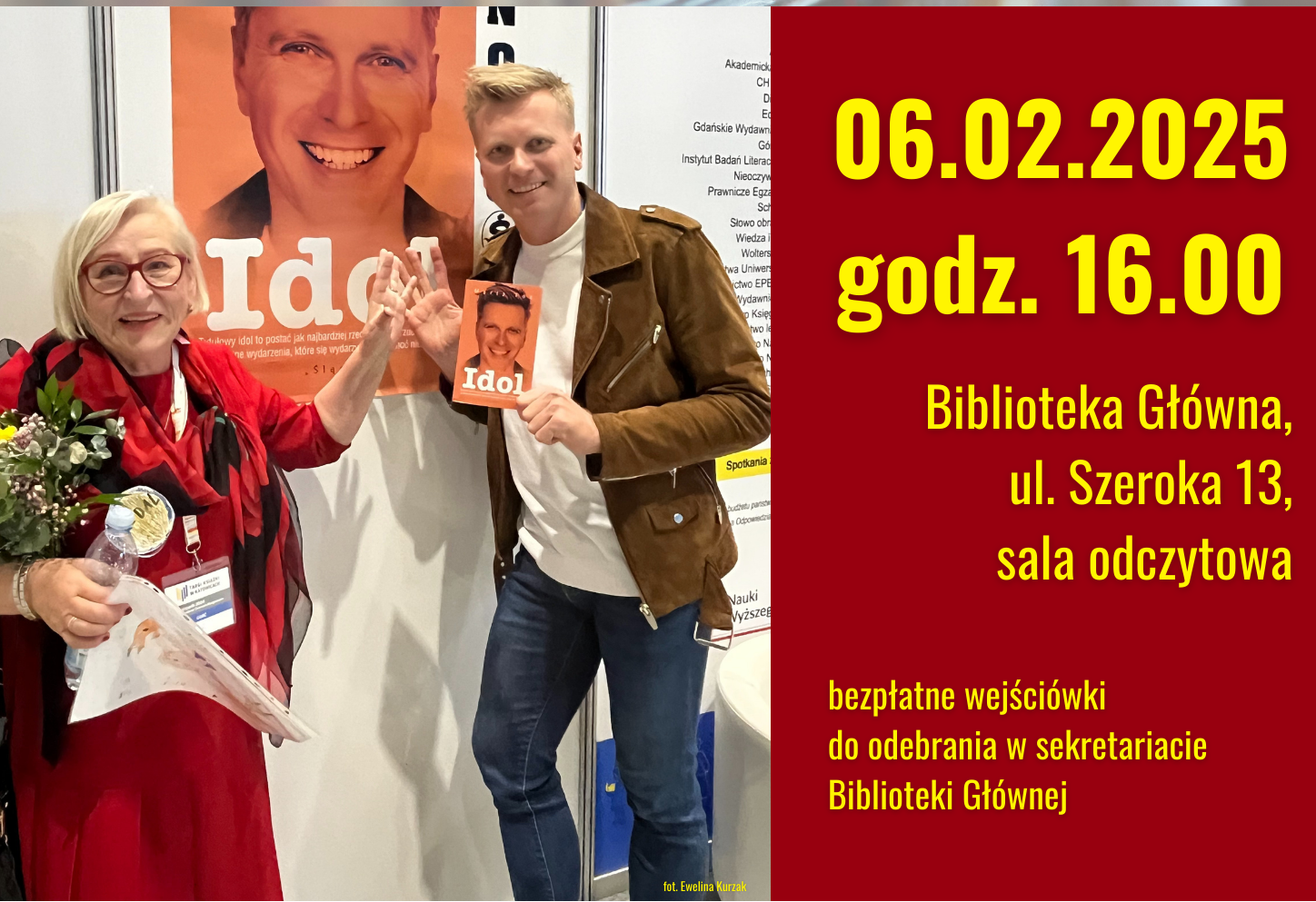Miejska Biblioteka Publiczna w Tarnobrzegu zaprasza na spotkanie literacko-muzyczne z Martą Fox i Arturem Gotzem